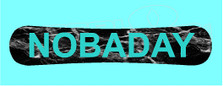 Skiing Snowboarding Nobaday Brand 3 Decal Sticker