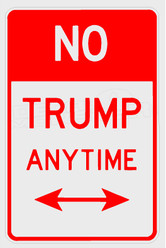 Parking no Trump anytime Decal Sticker