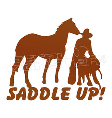 Cowboy Saddle Up Decal Sticker