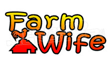 Farm Wife Rooster Decal Sticker
