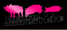 Pig Life Silhouette Decal Sticker
