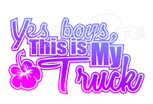Girls Truck 1 Decal Sticker