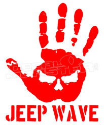 Jeep Wave Punisher Decal Sticker