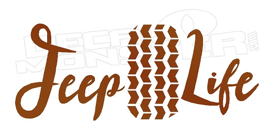 Jeep Life Decal Sticker - DecalMonster.com