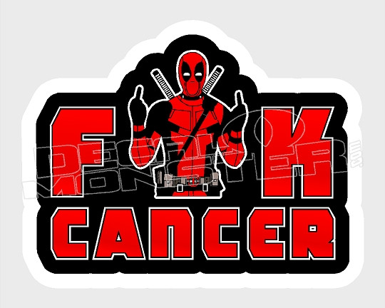 DEADPOOL FU** CANCER CAR TRUCK GRAPHIC DECAL VINYL WINDOW