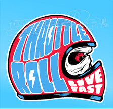 Throttle Roll Live Fast Decal Sticker