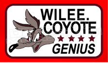 Willee Coyote Genius Decal Sticker
