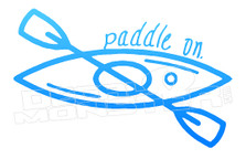 Kayak Paddle On Decal Sticker