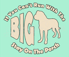  Run with the big Dogs Decal Sticker