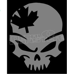 Canadian Military Skull Decal Sticker