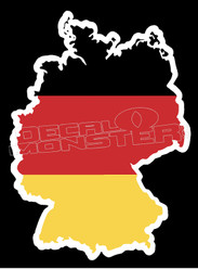 Germany Country Outline Decal Sticker