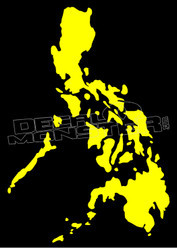 Philippines Country Silhouette Decal Sticker