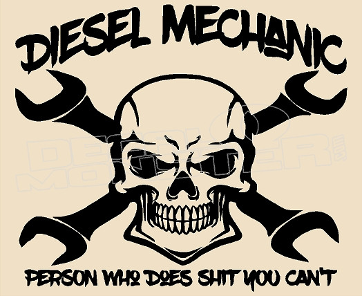 Diesel Mechanic 1 Decal Sticker