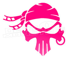 Pirate Punisher Skull Decal Sticker DM