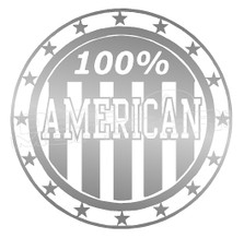 Certified 100% American Decal Sticker DM