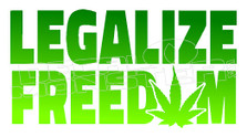 Weed Legalize Freedom Decal Sticker DM
