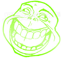 Troll Face 7 Decal Sticker DM