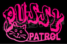 Pussy Patrol Decal Sticker DM