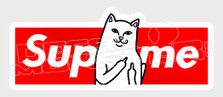Supreme Fuck you Kitty Decal Sticker DM