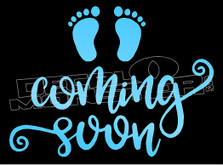 Baby Coming Soon Decal Sticker DM
