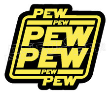 Star Wars pew pew Decal Sticker DM