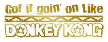 Donkey Kong 1 Decal Sticker DM