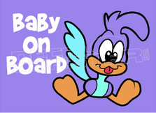 Cartoon RoadRunner Baby on Board 2 Decal Sticker DM