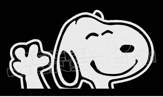 Snoopy Dancing – Cartoon Stickers And Decals For Your Car And Truck, Custom Made In the USA