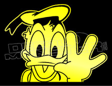 Donald Duck Wave Cartoon 1 Loonie Tunes Decal Sticker DM