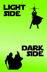Light Side Dark Side Star Wars Decal Sticker DM
