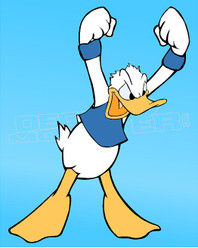 Angry Donald Duck 1 Decal Sticker DM