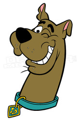 Cartoon Scooby Doo Wink Decal Sticker DM