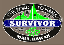 Maui Road to Hana Survivor Badge Decal Sticker
