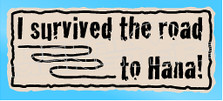 I survived the road to Hana 1 Decal Sticker