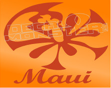 Maui Traditional Hibiscus Flower Decal Sticker