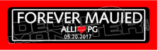 Custom Text Forever Married Mauied Decal Sticker 