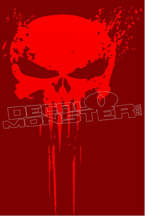 The Punisher S Skull Against Black Backgrounds With Red, Punisher