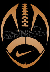 Nike Football Silhouette Decal Sticker