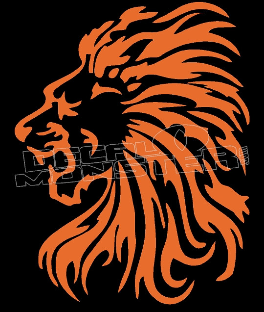 Brave Lion Silhouette Decal Sticker Decalmonster Com Brave Lion Silhouette Decal Sticker Decalmonster Com