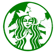 Marijuana Weed Starbucks Starjoint Decal Sticker