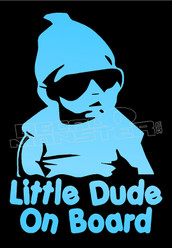 Hangover Baby Little Dude on Board Decal Sticker