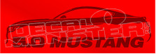 5.0l mustang silhouette decal sticker