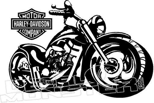 Harley Davidson Motorcycles Logo Vinyl Decal / Harley Decals Stickers