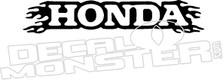 Honda Flames 2 Motorcycle Decal Sticker 