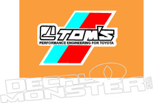 Tom's Performance Engineering for Toyota Decal Sticker