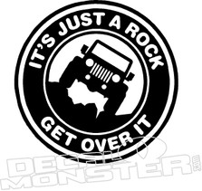 Jeep Just Rock Get Over It Decal Sticker