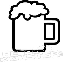 Beer Mug Icon Decal Stickers
