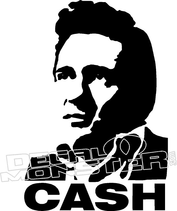 Johnny CASH Music Decal Sticker