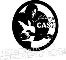 Johnny Cash Music Decal Sticker