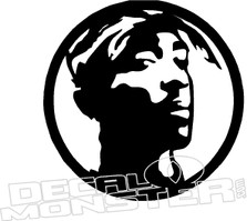 2Pac Shakur Music Decal Sticker